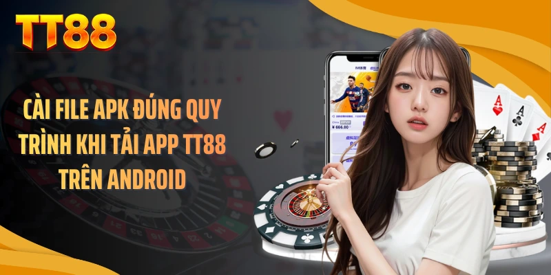 Cài file APK đúng quy trình khi tải app TT88 trên Android