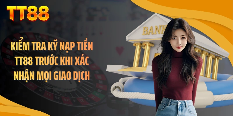 Kiểm tra kỹ nạp tiền TT88 trước khi xác nhận mọi giao dịch